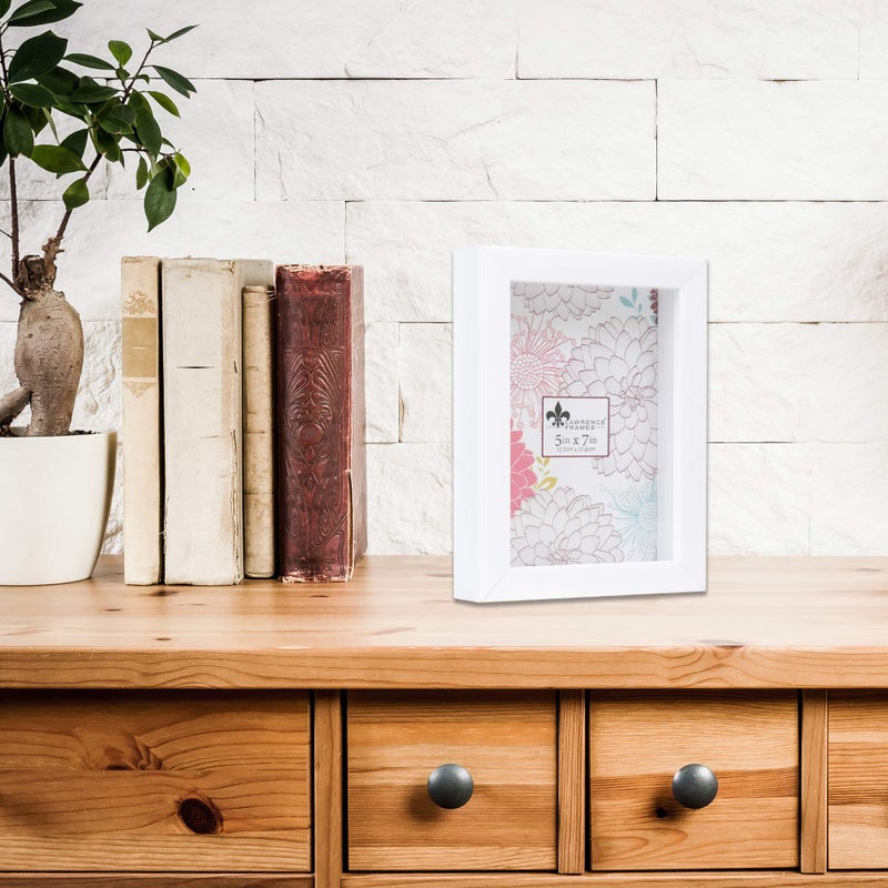 Lawrence Frames 785257 Shadow Box Frame, 5x7, White, 1 Count (Pack of 1) - Image 5